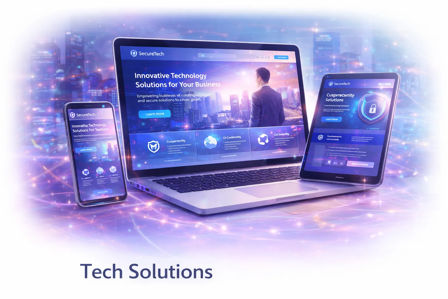 Corporate Website for a Tech Startup